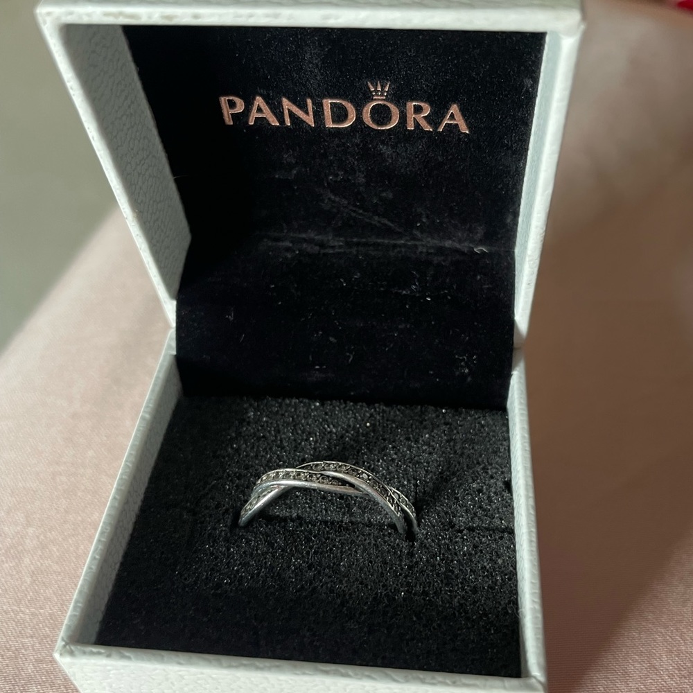 Pandora twisted lines ring